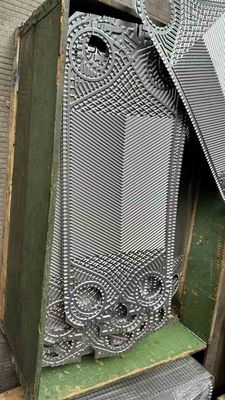 Placca di scambiatore di calore tranter resistente alle sostanze chimiche con materiale di guarnizione nitrile